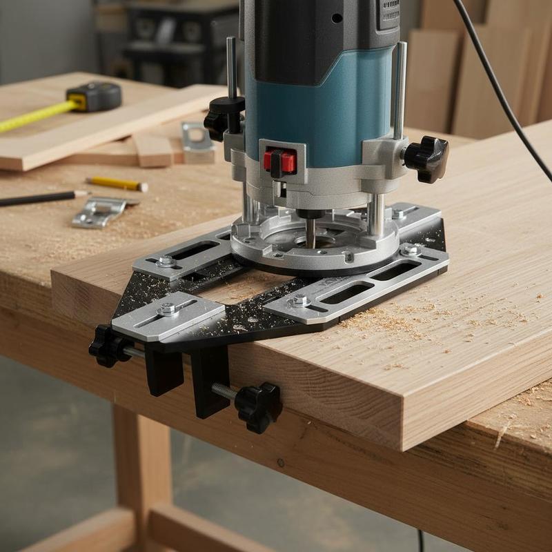 Woodworking Clamp - 알루미늄 합금 모티스 템플릿 13x6인치, 실내문,