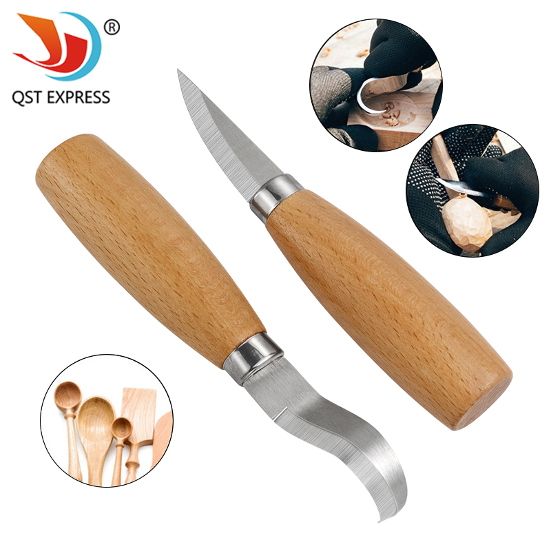 Woodworking Kits - 스테인리스 철 조각 칼 너도밤나무 손잡이