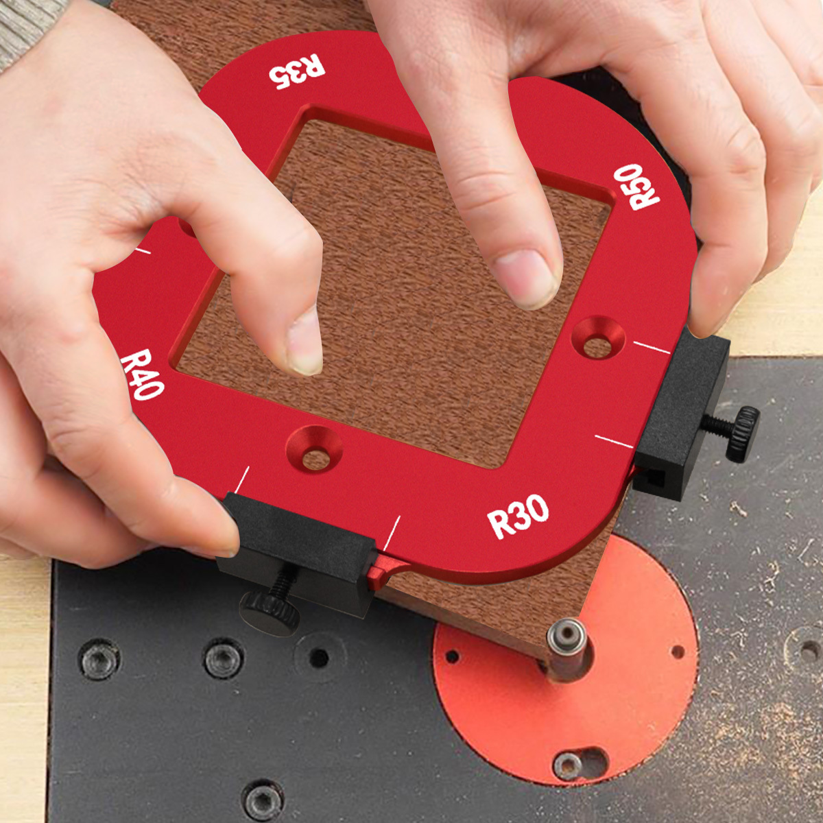 Woodworking Router Templates - 알루미늄 라운드 코너 라디우스 템플릿 세트