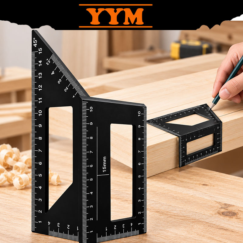 Woodworking Gauge - YYM 다기능 T자형 목공용 자, 45도