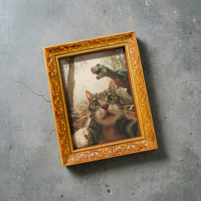 Woodworking Hobbies - 8*6*1cm 나무 자석 그림 공예 장식