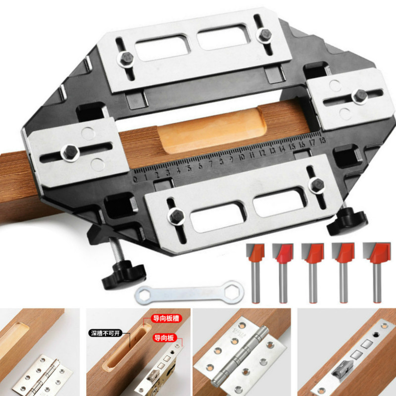 라우터 비트가있는 새로운 목공 슬롯 로케이터 알루미늄  - Woodworking Router Templates 리뷰 및 가격