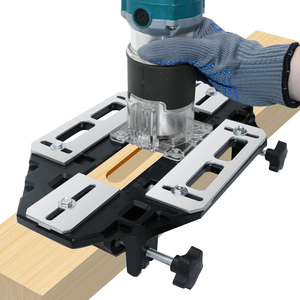 라우터 비트가있는 새로운 목공 슬롯 로케이터 알루미늄  - Woodworking Router Templates 리뷰 및 가격