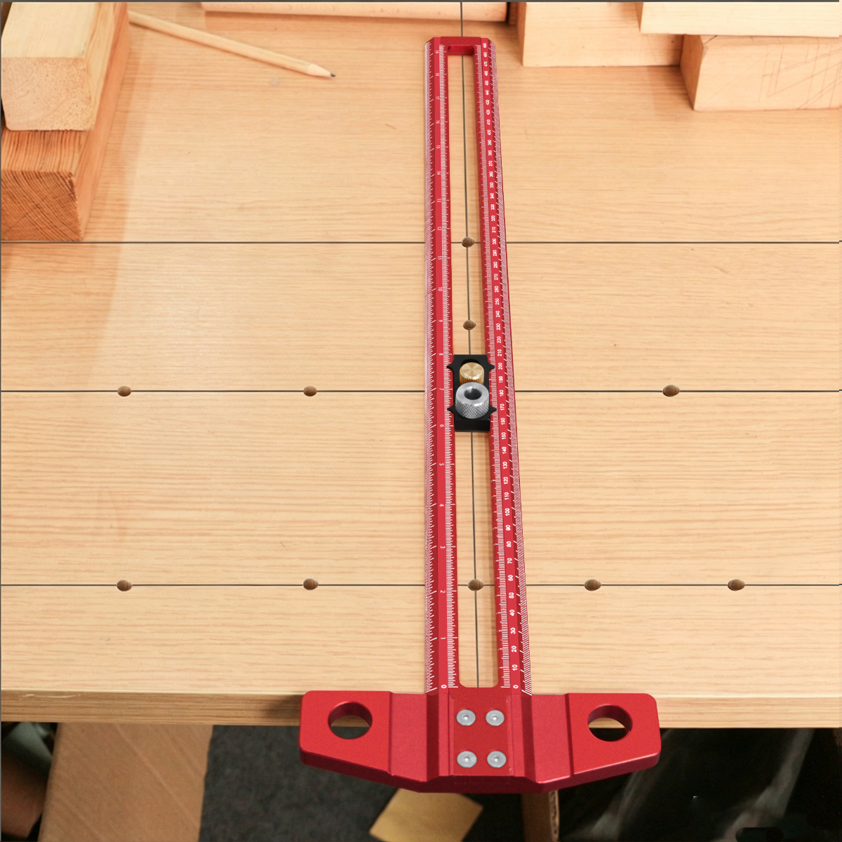 목공용 T-스퀘어 마킹 게이지, 조절 가능한 스톱 및  - Woodworking Gauge 리뷰 및 가격