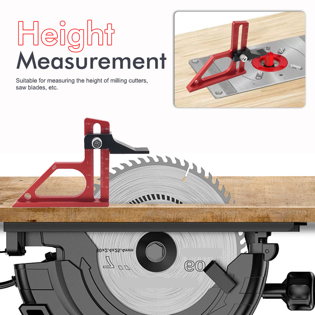 테이블쏘 깊이 측정기 내마모성 금속 높이 측정기 조절  - Woodworking Gauge 리뷰 및 가격