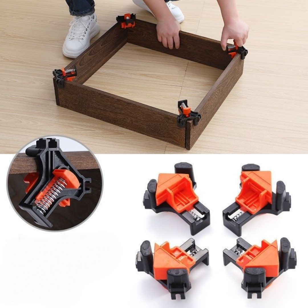 4개 90 °   직각 클램프 고정 클립 액자 코너 클 - Furniture And Woodworking 리뷰 및 가격