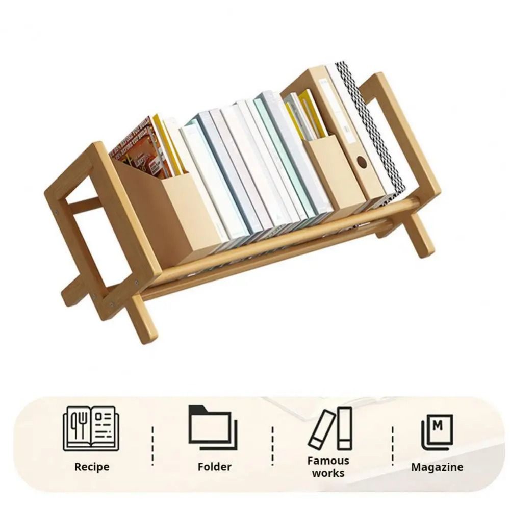 버 없는 나무 책 진열대 대나무 빠른 조립 데스크탑 책 - Woodworking Magazine 리뷰 및 가격