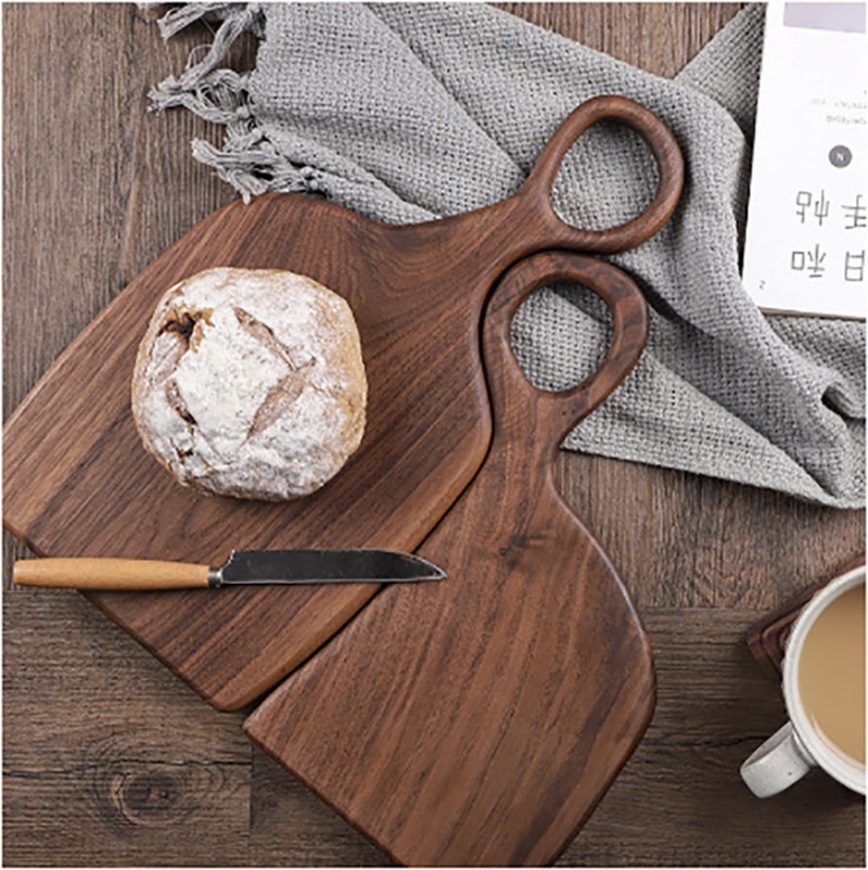 검은 호두 단단한 도마 나무 트레이 피자 보드 도마 주 - Woodworking Jobs 리뷰 및 가격