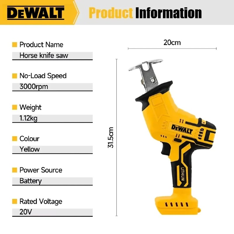 Dewalt 전기톱 2800RPM 브러시리스 왕복톱 다 - Woodworking Jobs 리뷰 및 가격