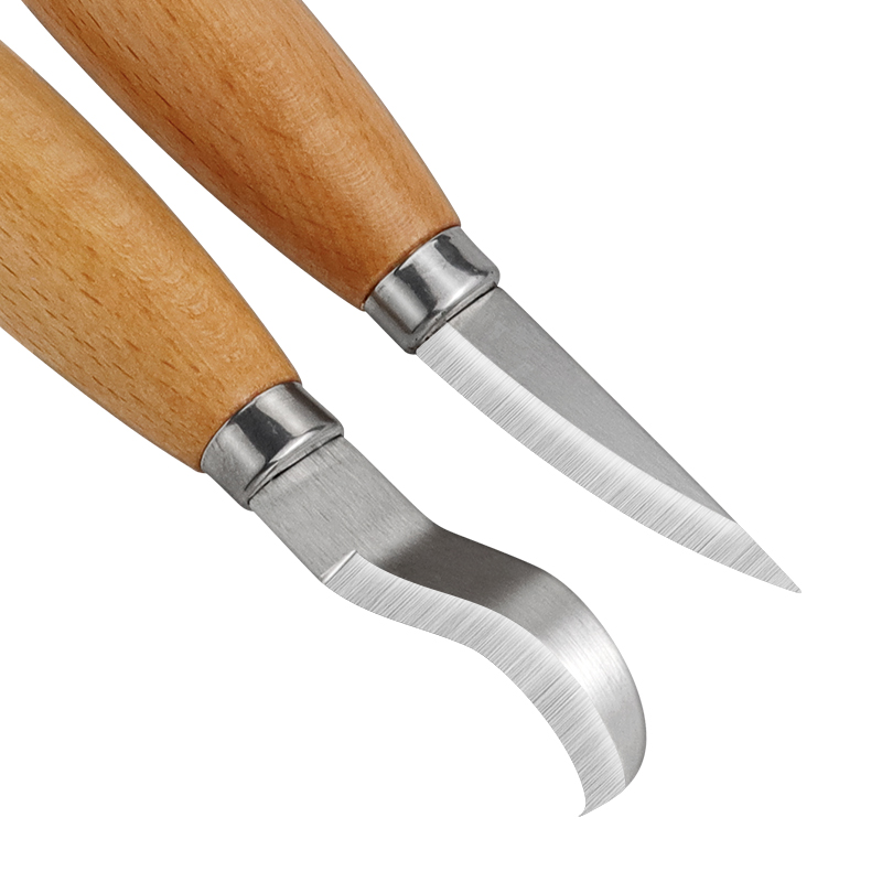 스테인리스 철 조각 칼 너도밤나무 손잡이 곡선형 직선형 - Woodworking Kits 리뷰 및 가격