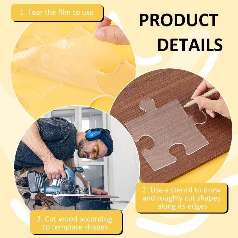 아크릴 퍼즐 목공 템플릿 3/4/5/6/7인치, 도마  - Woodworking Router Templates 리뷰 및 가격