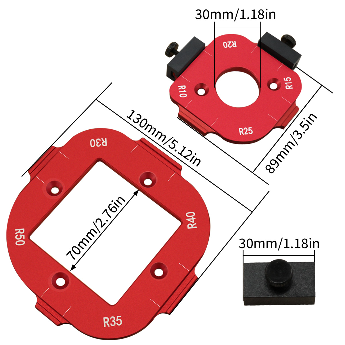 4 in 1 라우터 코너 라디우스 템플릿, 목공 코너  - Woodworking Router Templates 리뷰 및 가격