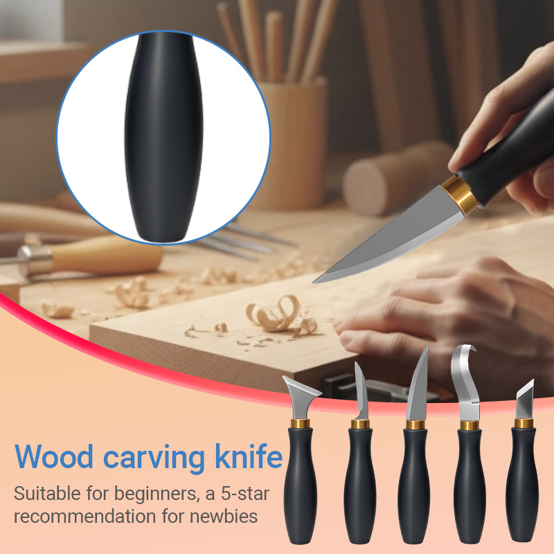 초보자를 위한 5개 세트 목각 도구 블랙 프로스트 플라 - Woodworking Jobs 리뷰 및 가격