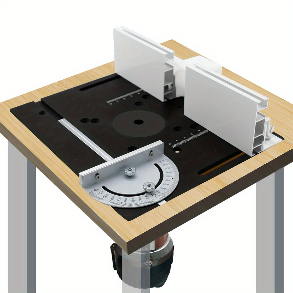 알루미늄 라우터 데스크탑 삽입 보드, 각진 가이드 레일 - Woodworking Router 리뷰 및 가격