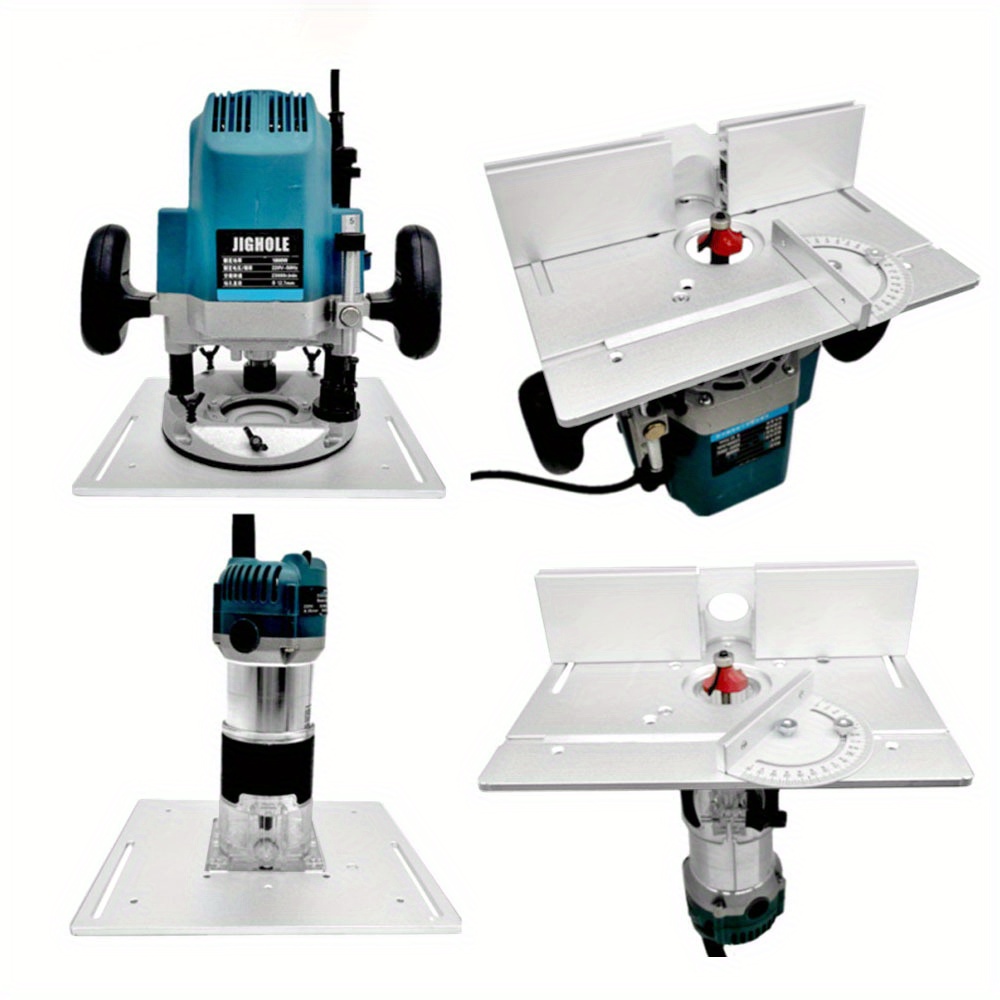 알루미늄 라우터 데스크탑 삽입 보드, 각진 가이드 레일 - Woodworking Router 리뷰 및 가격