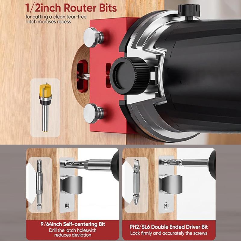 목재 문 설치용 알루미늄 합금 몰티스 템플릿 키트, 1 - Woodworking Router Templates 리뷰 및 가격
