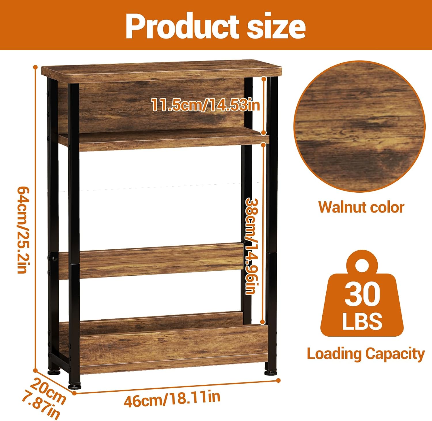 좁은 공간을 위한 좁은 사이드 테이블, 잡지 홀더가 있 - Woodworking Magazine 리뷰 및 가격